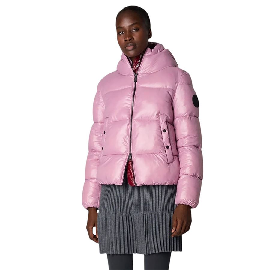 Biddy piumino da donna Animal Free con cappuccio Save The Duck | D31989W/LOVE280044